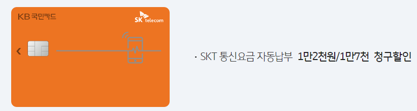  skt 통신비 할인 카드 T-economy KB국민카드