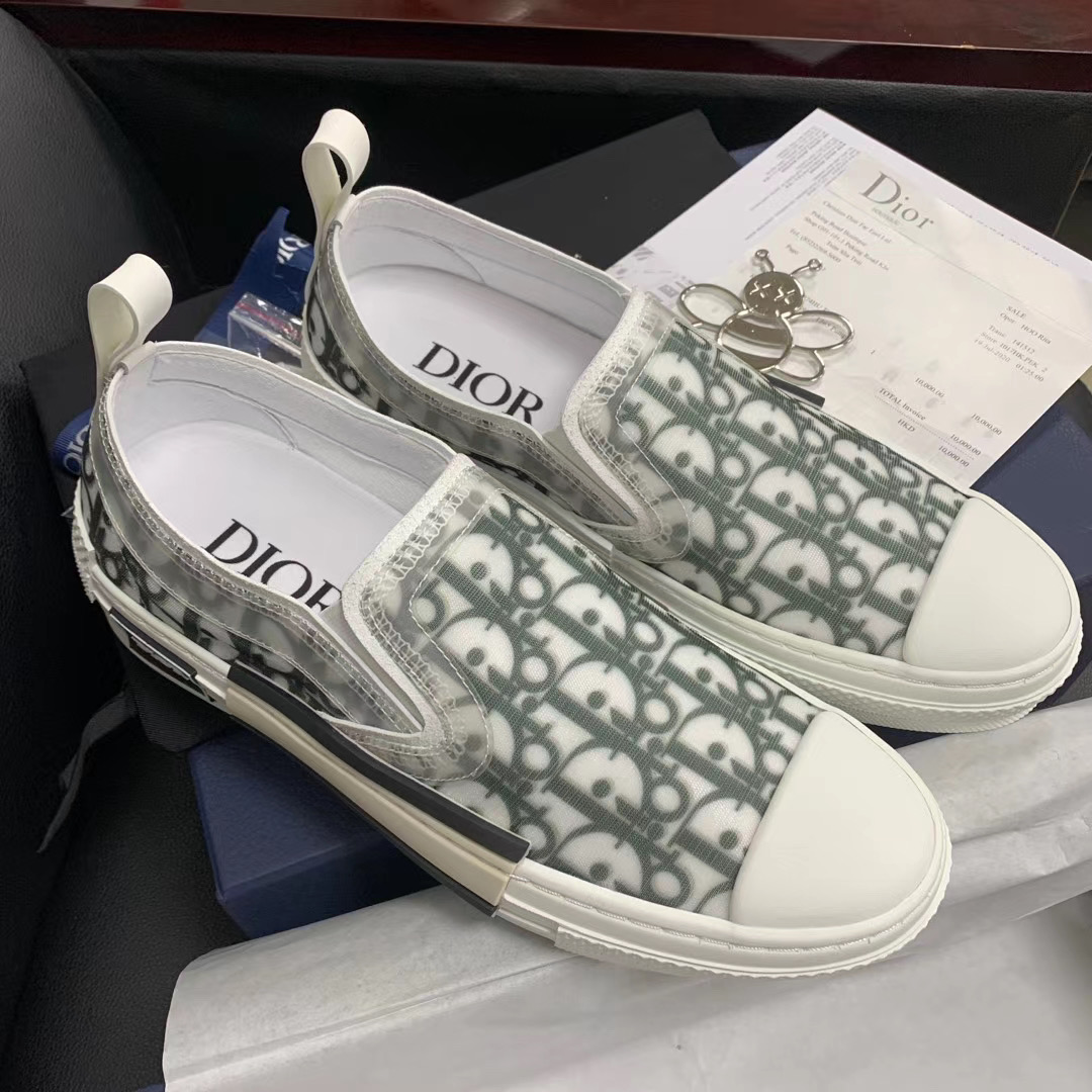  [DIOR x STUSSY] 디올 X 스투시 숀 오블리크 B23 슬립온 스니커즈 3SN262YJP_H069