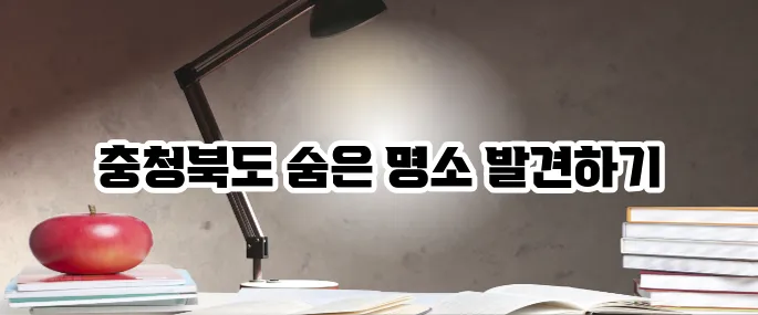 충청북도 가볼만한곳 베스트10 여행지 총정리