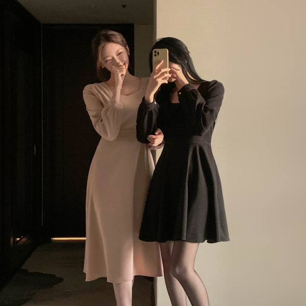 아뜨랑스 플레어 원피스 op14773