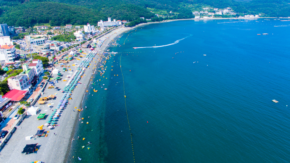 학동 흑진주 몽돌 해변