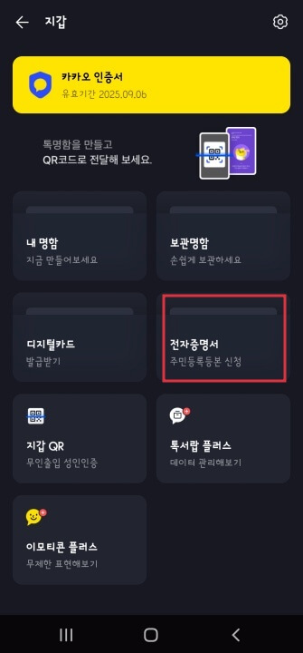 카카오톡-지갑