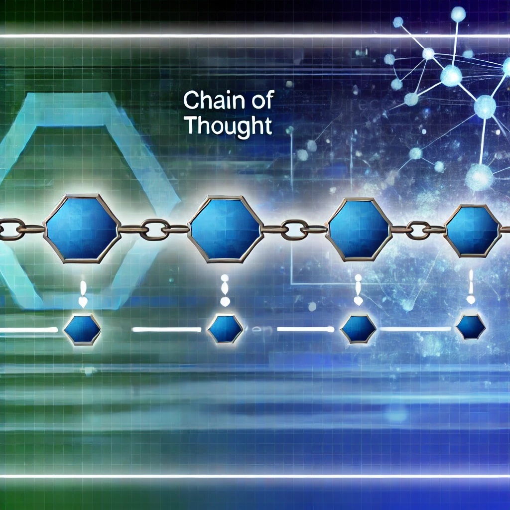 사고의 사슬(CoT) 기술 - AI가 중간 추론 단계를 통해 문제를 해결하는 순차적이고 논리적인 구조