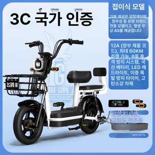 전동 자전거 48V 이지베이션 엑스트론 접이식, 14Ah, 12A 천능 절품 코드 B