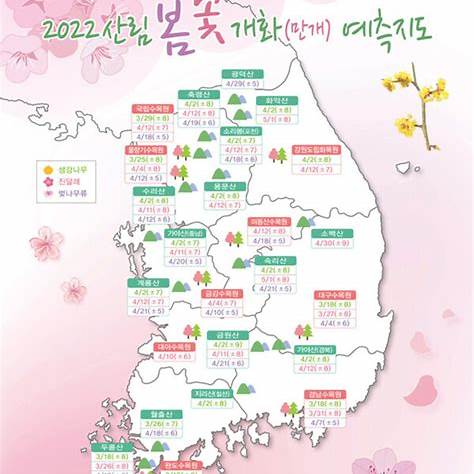 개화 시기 포스터