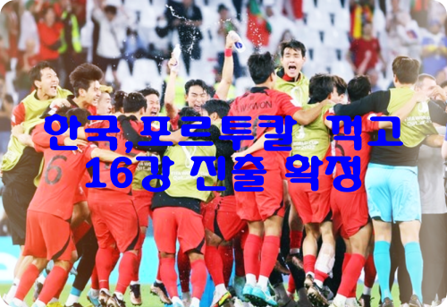  딘딘 사과 '벤투 저격 발언 뭐길래' : 한국 포르투칼 경기 하이라이트