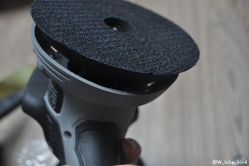 5인치 백업패드 교체하기 이지러스터 광택기 4