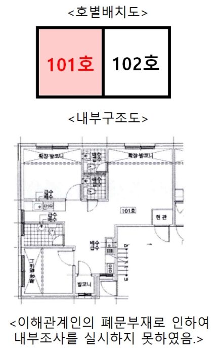 서울중앙지방법원2022타경112800 내 부 구 조 도(기호#2)