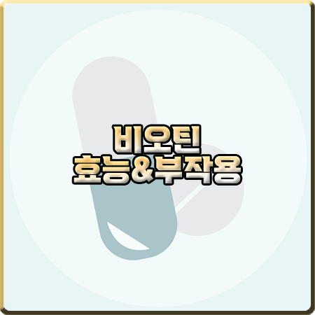  비오틴 효능 및 부작용/하루 섭취 권장량 등 알아보기