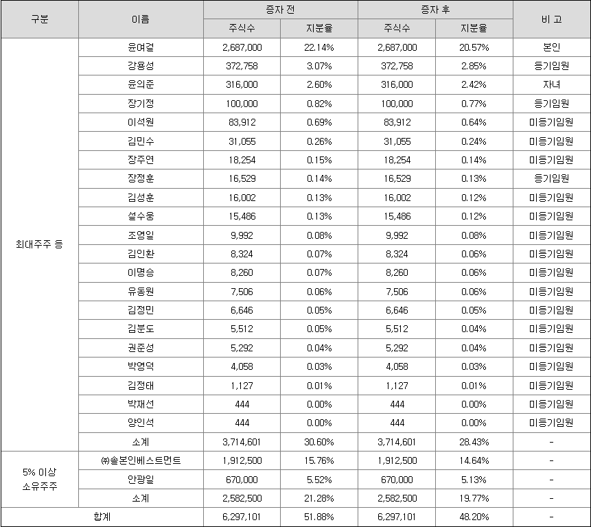 와이즈넛 최대주주
