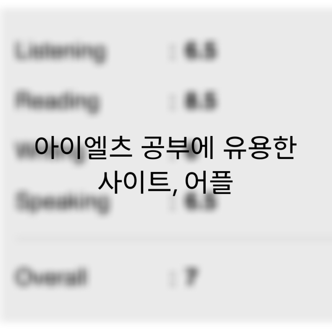  3개월만에 Ielts overall 7 받기 1탄. 시험 전 공부하기(도움이 되는 사이트)