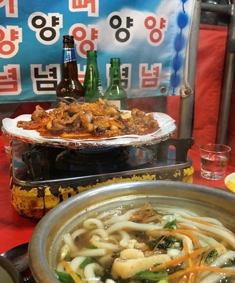 Seoul, street food stalls