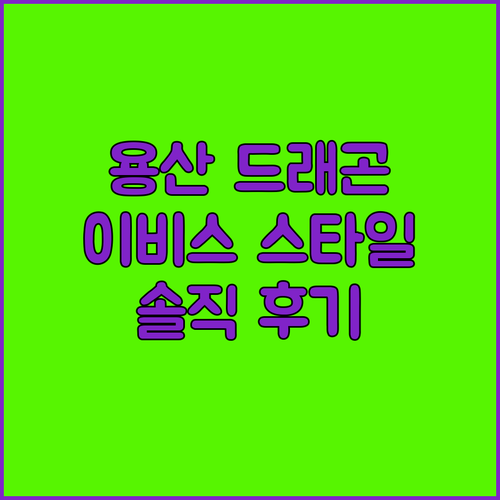 용산 드래곤시티 이비스 스타일 앰배서