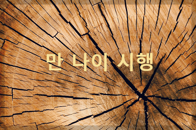  만 나이 시행, 저 정말 어려진거 맞나요?!