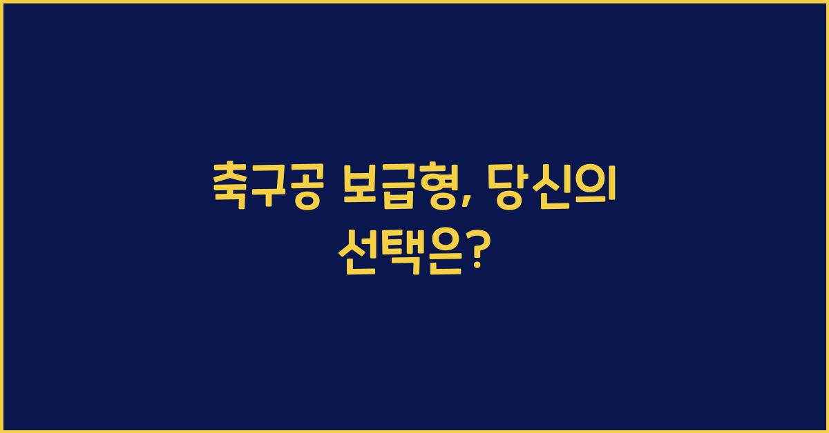 축구공 보급형