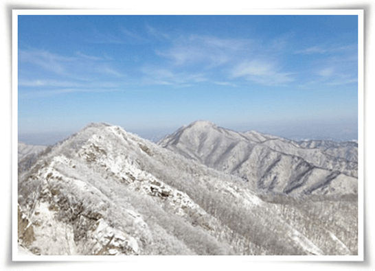 백화산 설경