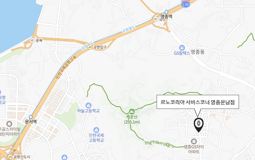 영종운남점 지도사진