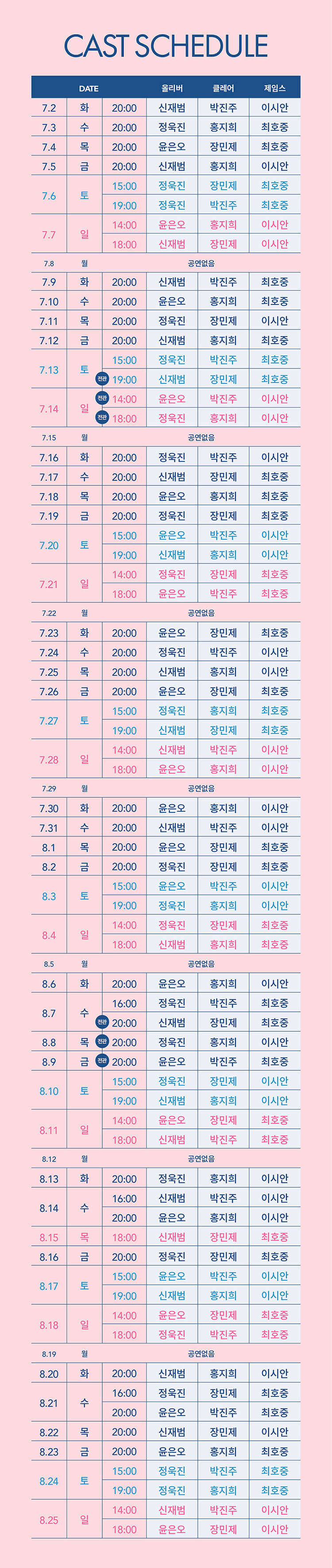 어쩌면 해피엔딩 2024 캐스팅 일정