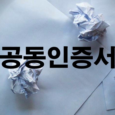  공동인증서가 뭔가요? feat.공인인증서 폐지