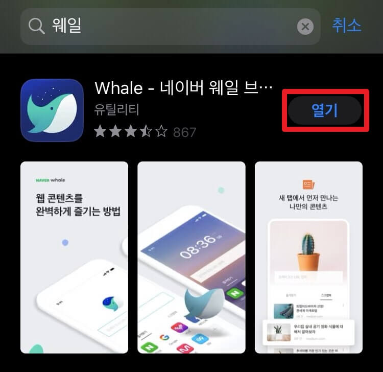 네이버 웨일 다운로드 및 설치(+모바일)