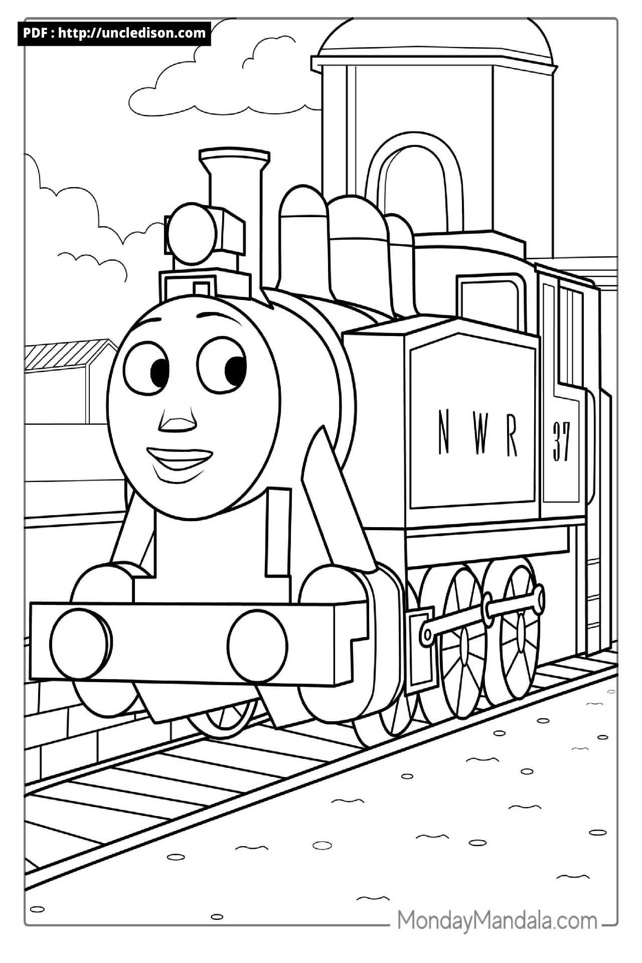 토마스와 친구들 색칠공부 무료도안 Thomas & Friends coloring page