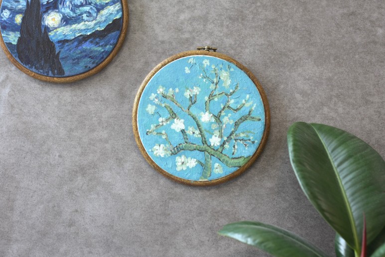 아몬드나무 별이 빛나는 밤 해바라기 인테리어 프레임 잠실 취미미술 아트 블라썸 고흐 아크릴 명화 원데이 클래스 3