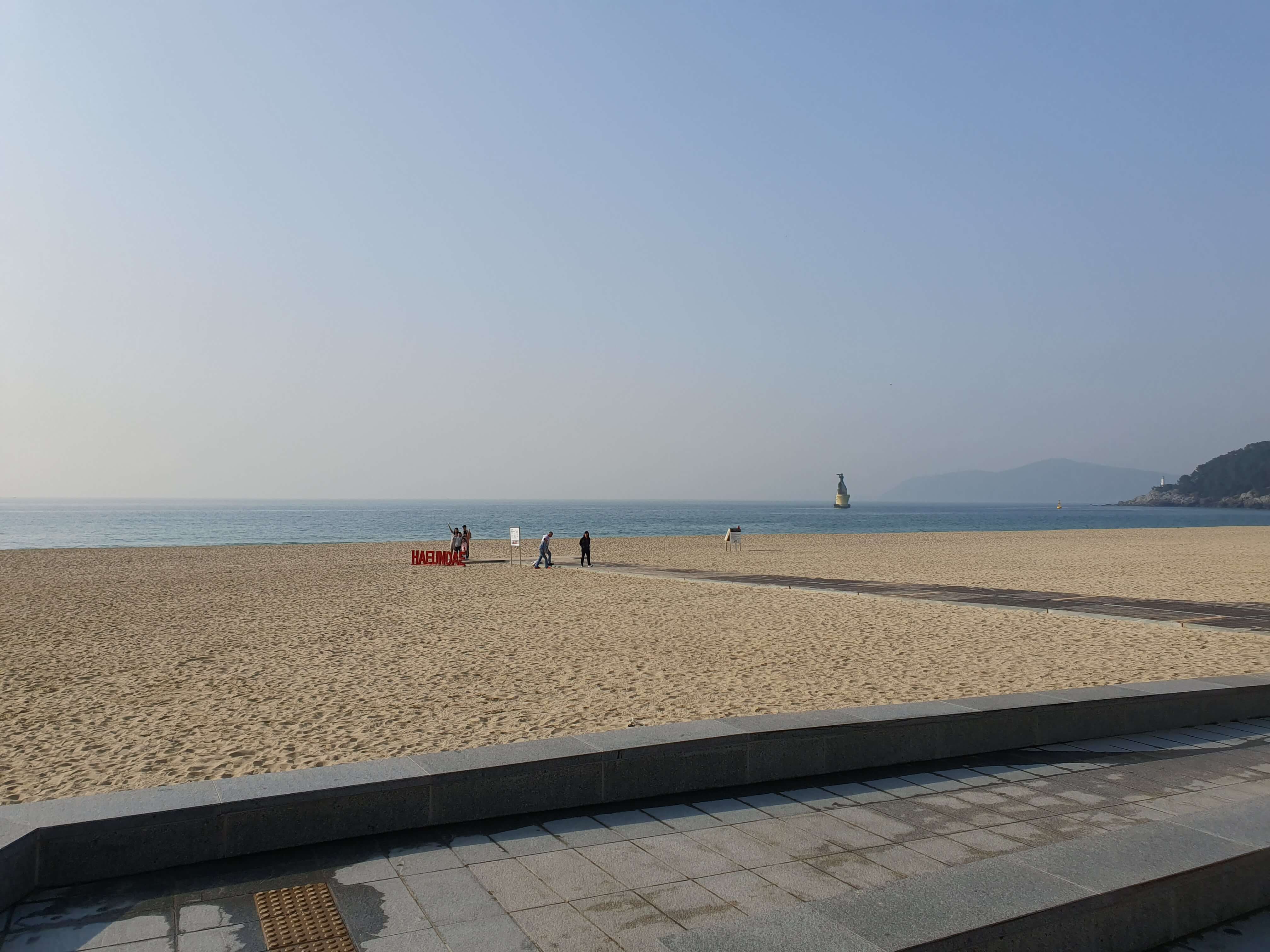 해운대광장 공영주차장 해운대해수욕장 백사장 풍경