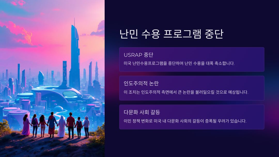 미국 난민수용프로그램(USRAP) 중단