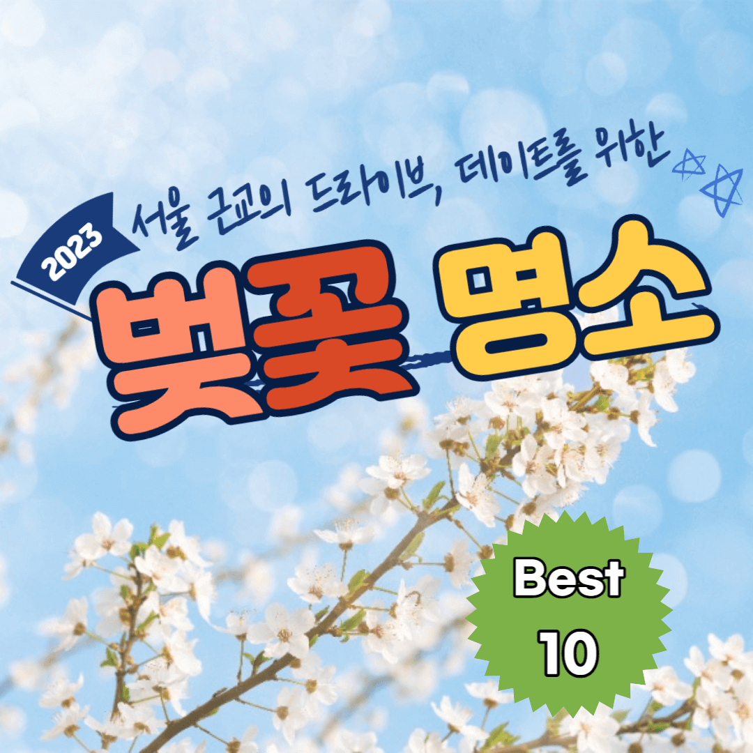 서울 근교 벚꽃 명소 10선