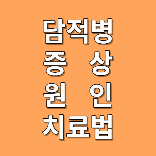 담적병의 증상 및 원인과 치료법