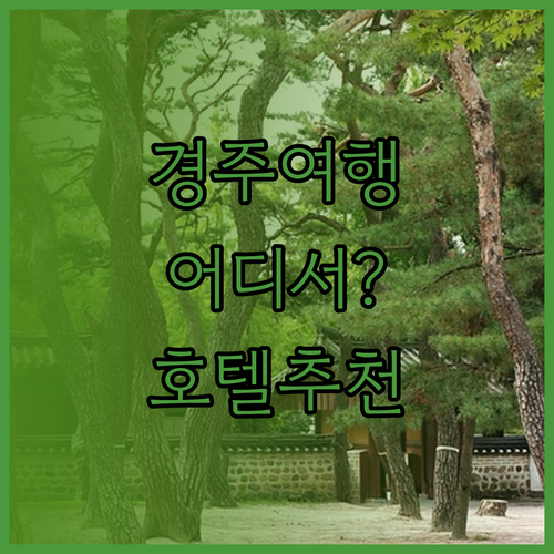 경주 여행 완벽 가이드! 이제경주 v