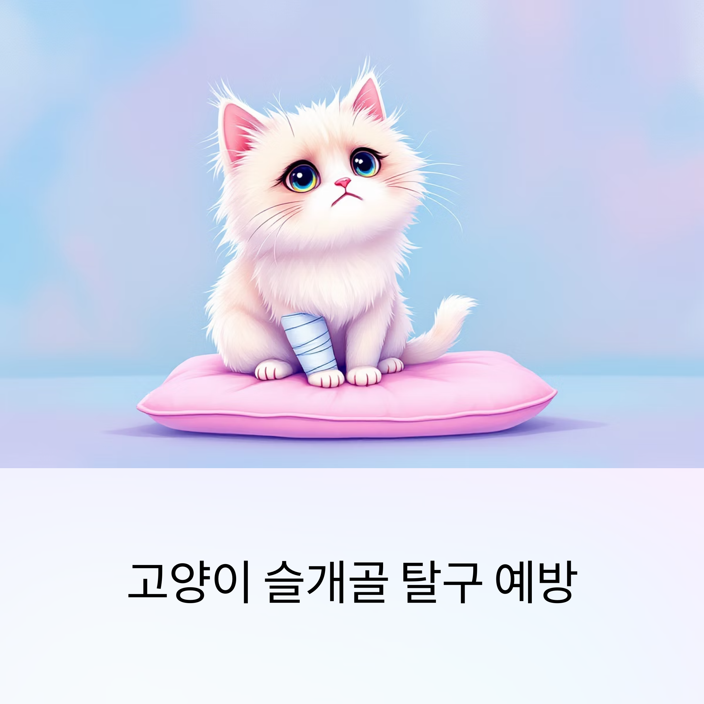 고양이 슬개골 탈구 예방