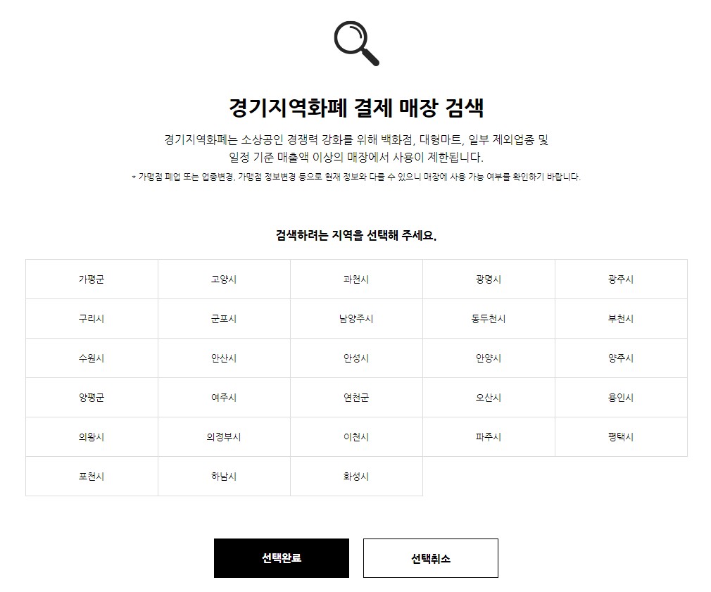  손쉬운 화성 지역화페 사용처 알아보기