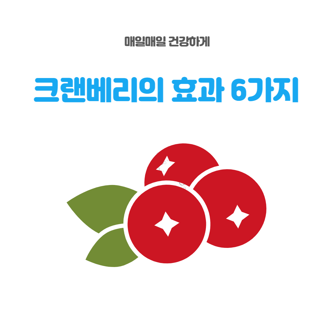 크랜베리 섭취가 우리 몸에 주는 효과