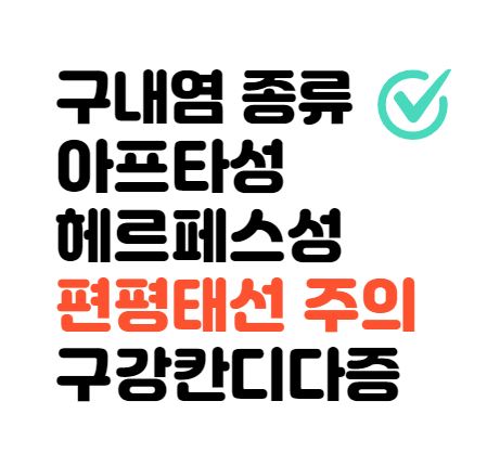 구내염의 종류