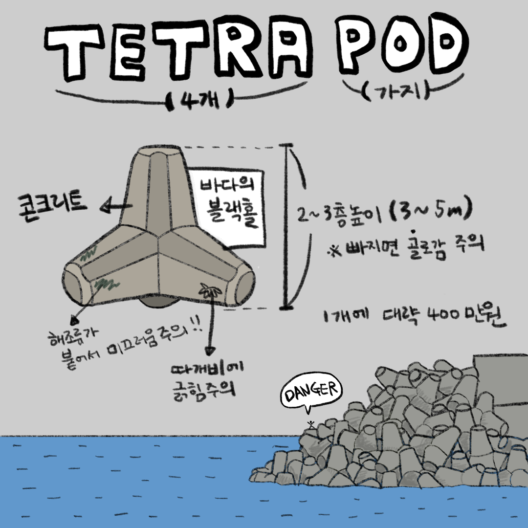  방파제 - 테트라포드 (TETRAPOD)