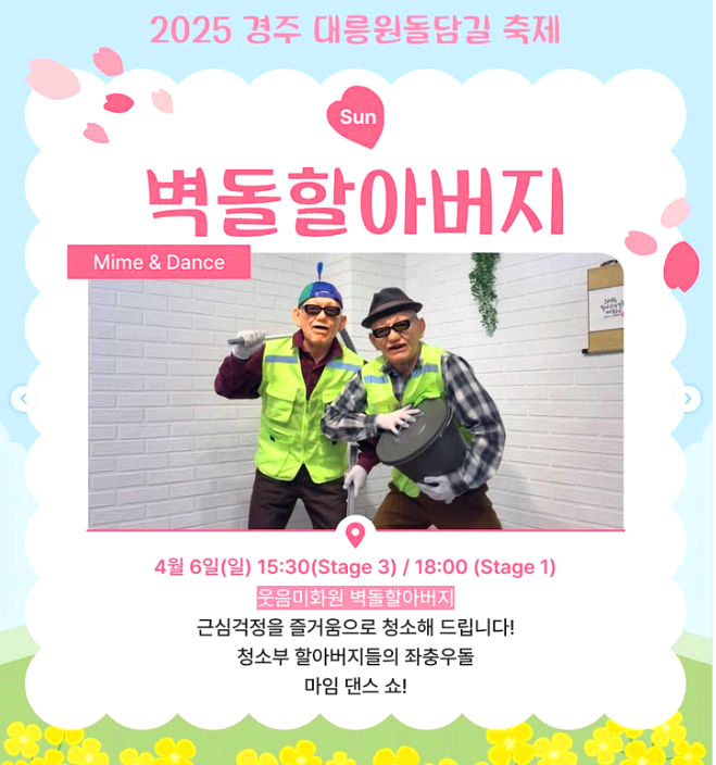 경주 대릉원 돌담길 벚꽃축제