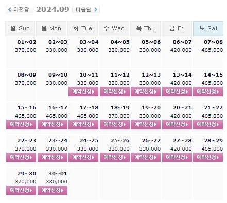 오션비치cc 예약: 1박 2일 골프 패키지 가격 (ft.날씨) (9월 10일 기준)