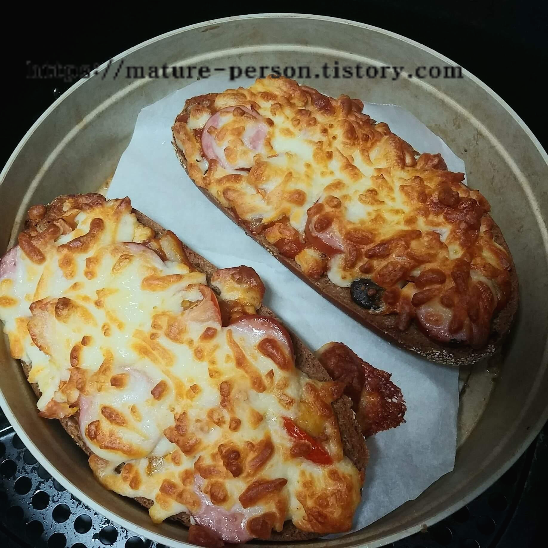 에어프라이어요리-피자빵