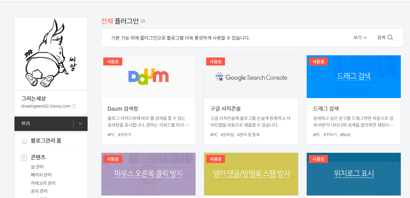  카카오 먹통 후 티스토리 스킨 구글 서치콘솔 오류 해결