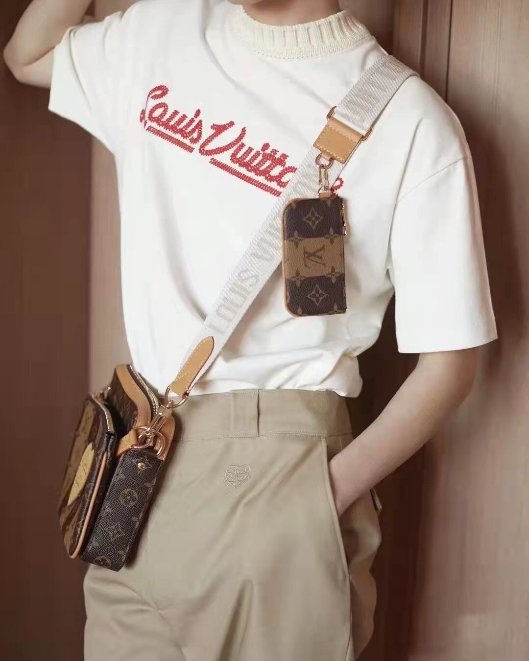  [LOUIS VUITTON] 루이비통 인타르시아 자카드 그래픽 캐시미어 크루넥 니트 스웨터 1A9GO5