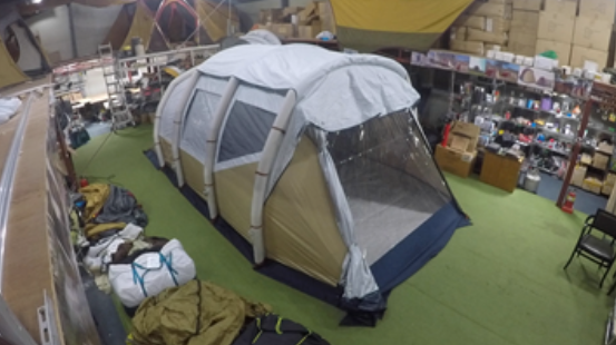  극한직업 겨울용 텐트 개조 업체