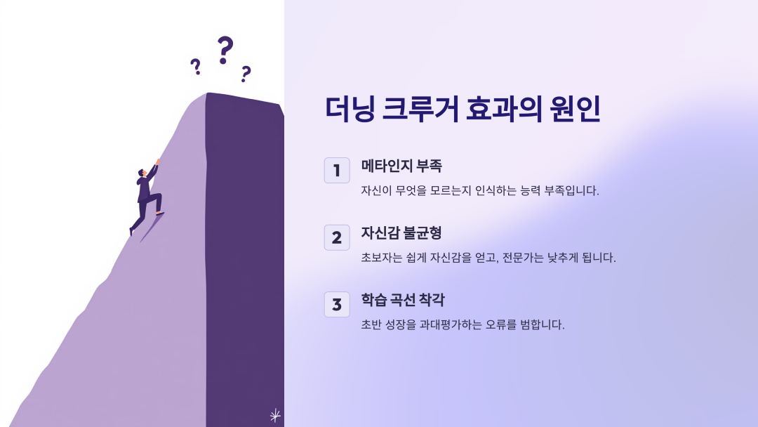 더닝 크루거 효과의 원인