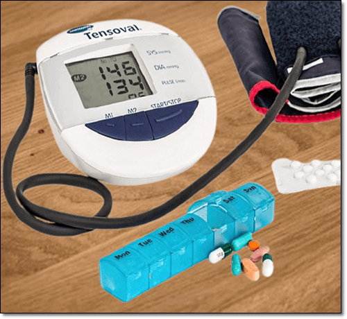 혈압약과 혈압 측정기