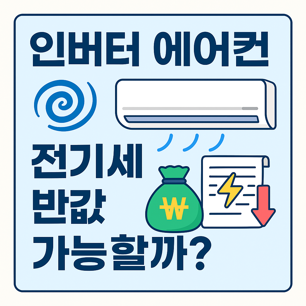 💡 인버터 에어컨 vs 일반 에어컨, 전기세 얼마나 차이날까?