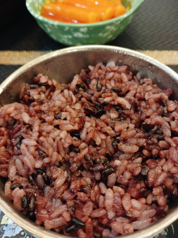 대감찜 흑미밥