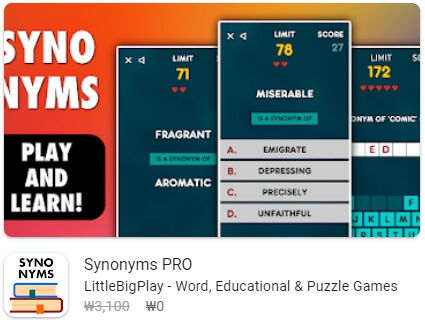 Synonyms PRO