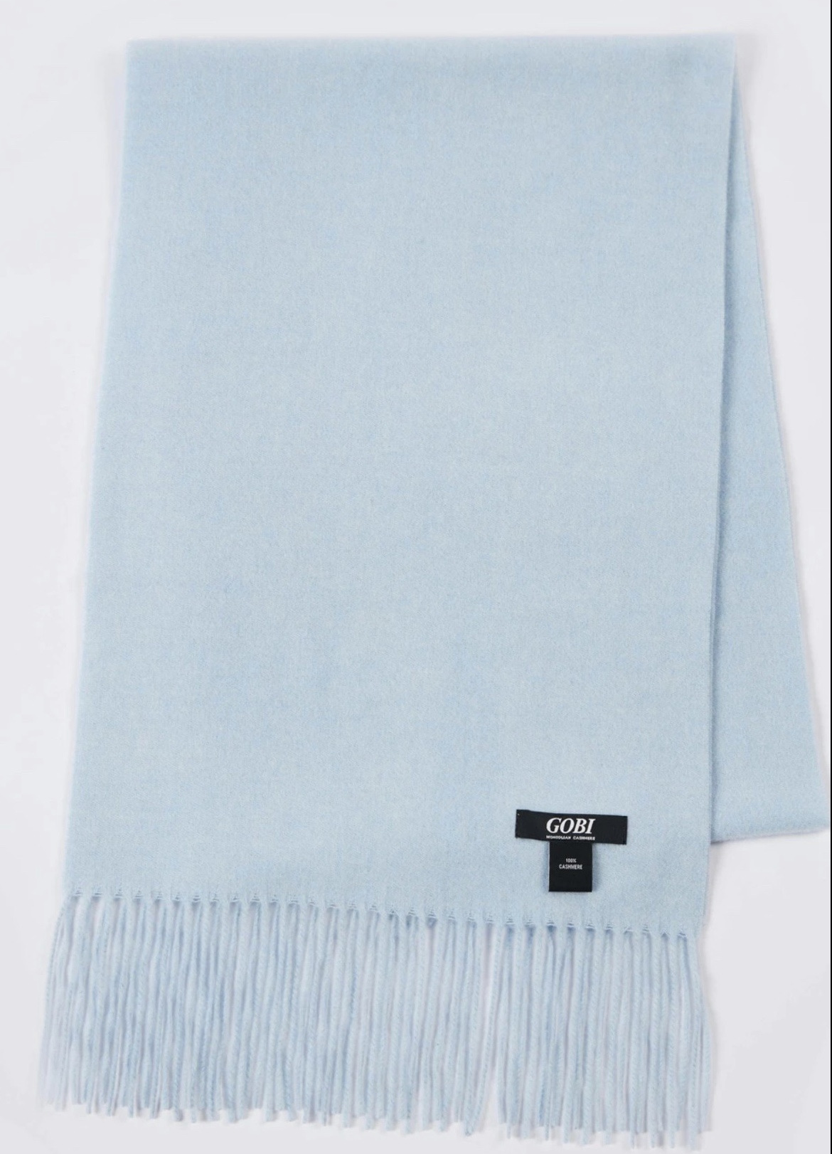  Fringe Scarf - light blue