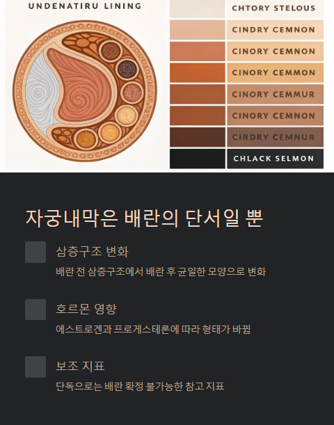 자궁내막은 배란의 단서일 뿐