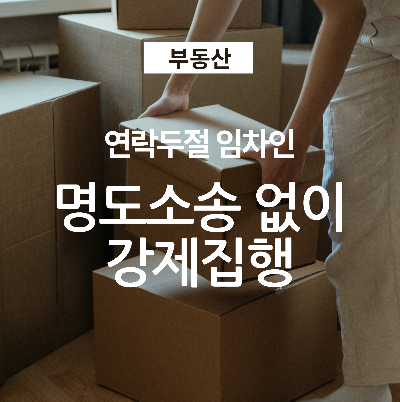  명도소송까지 안가고 강제집행 하는 방법